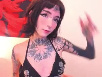 cyberia____________________ — Goal: welcummmm, finguering pussy for u ;3 #18 #ahegao #goth #tattoo #petite - Next Goal: i want to play with my ass